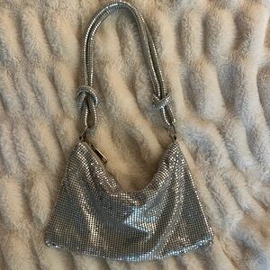 Silver Shoulder Bag